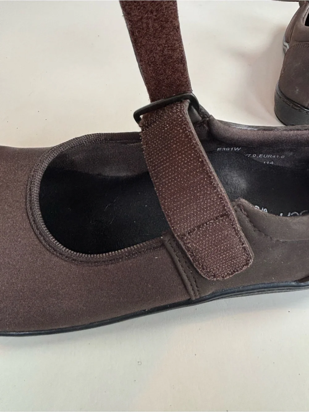 Aetrex Brown Mary Jane Comfort Flats Shoes Size 9